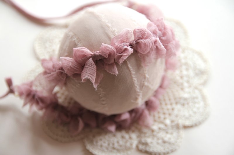 婴儿头带 宝宝头带 婴儿头饰 头饰 弥月礼物 弥月头饰 百日宴头饰 - 婴儿帽/发带 - 棉．麻 紫色