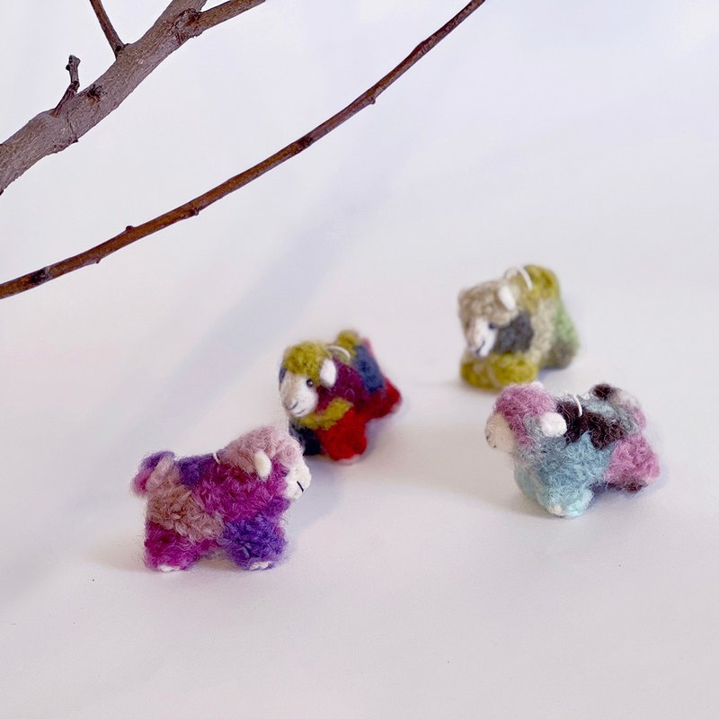 小绵羊梦境羊毛吊饰_共4色 - 吊饰 - 羊毛 