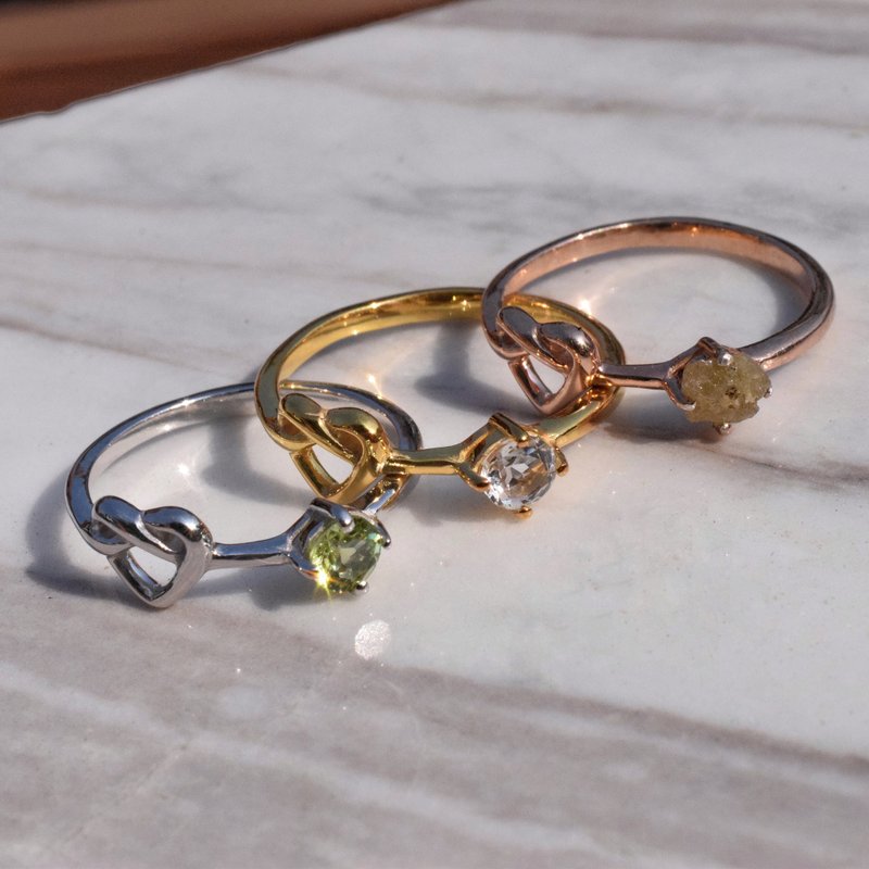 mini heart ring #minimminiheart #minimsignature R560 - 戒指 - 纯银 