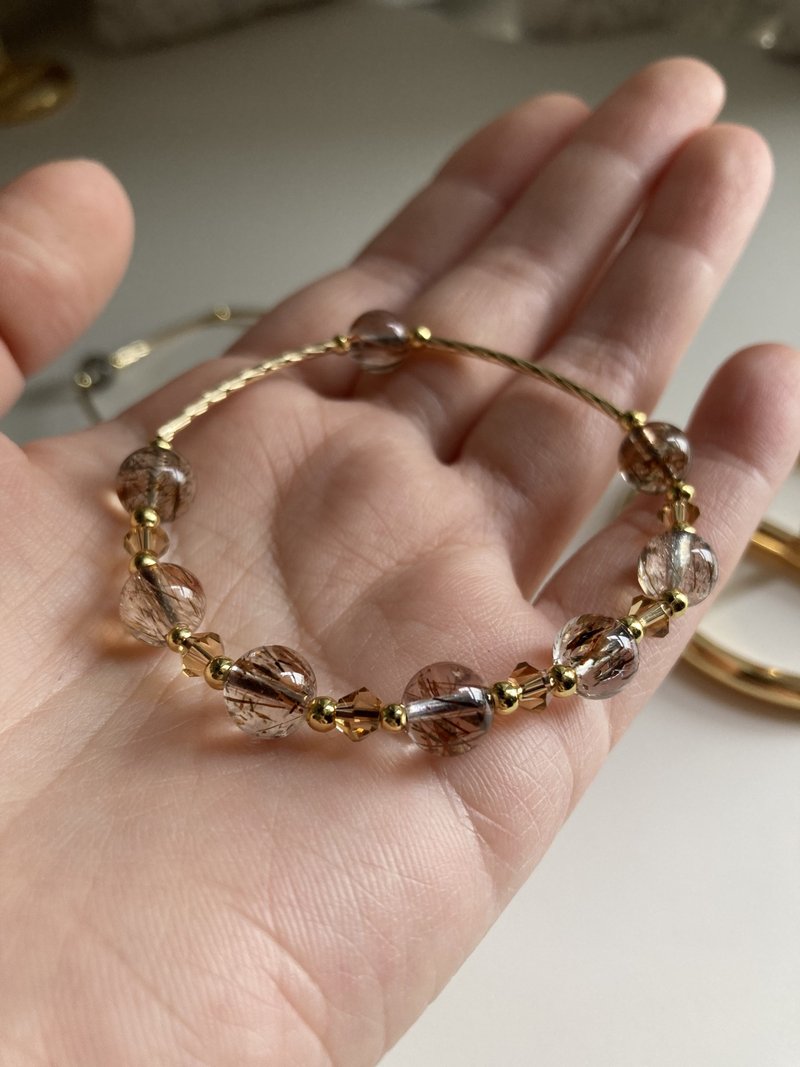 功能全面提升财运事业运黑金超七手镯 - 手链/手环 - 水晶 