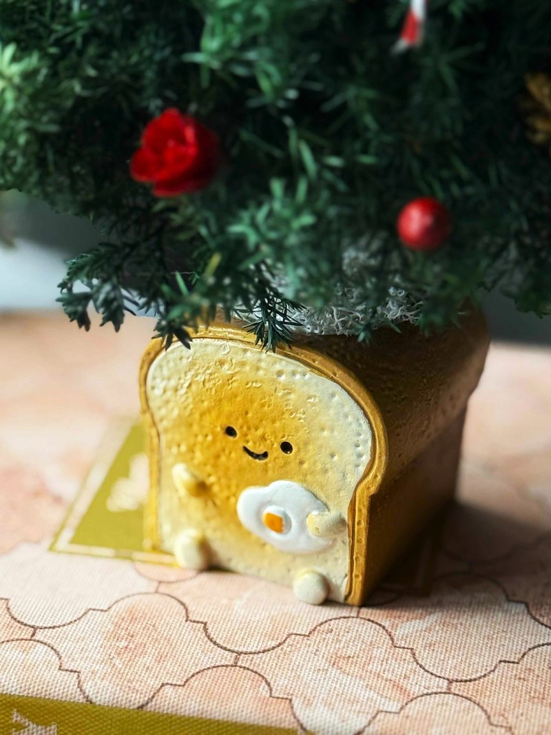 吐司司圣诞小树(限量贩售款)/木座圣诞小树/圣诞礼物/交换礼物 - 摆饰 - 植物．花 绿色