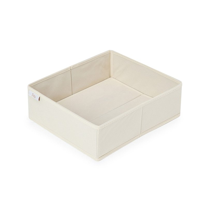 日本天马 Fits 布质分格收纳盒(单格)-面宽30cm-3入 - 收纳用品 - 其他材质 白色