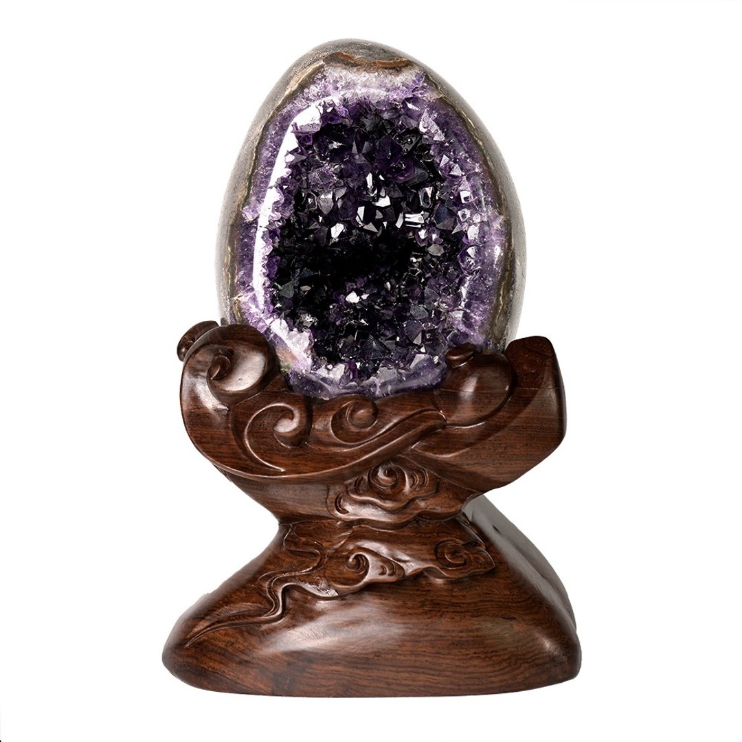 【正佳珠宝】紫水晶 顶级5A 恐龙蛋 2.3kg 原矿紫水晶 紫水晶摆件 - 其他 - 半宝石 多色