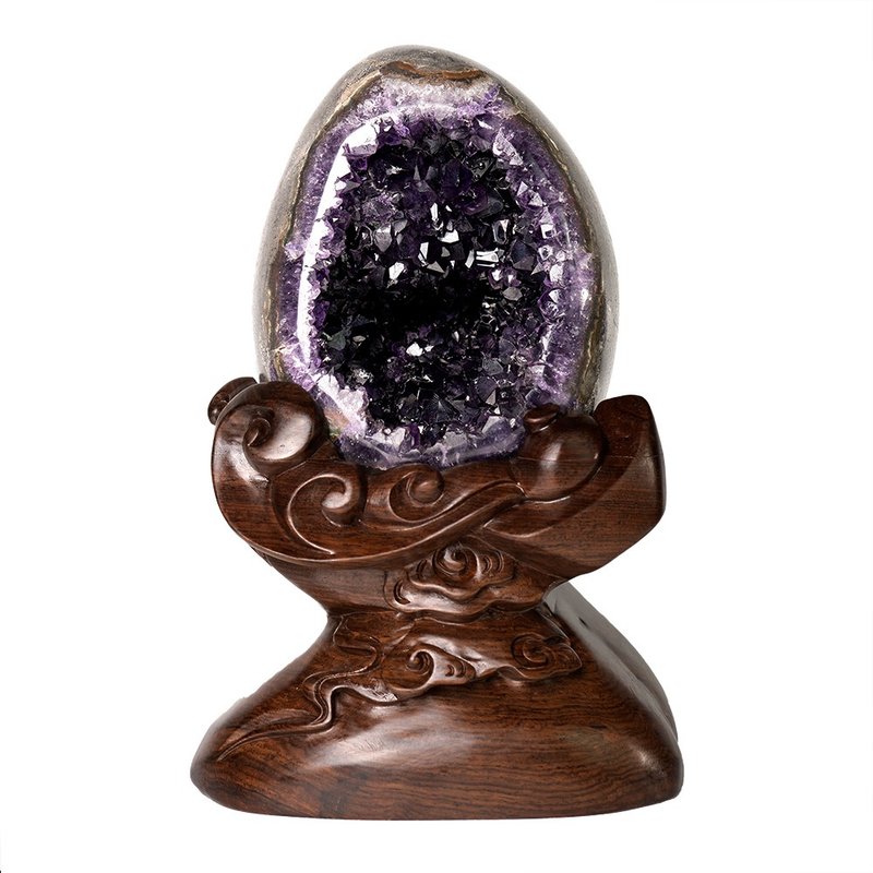 【正佳珠宝】紫水晶 顶级5A 恐龙蛋 2.3kg 原矿紫水晶 紫水晶摆件 - 其他 - 半宝石 多色