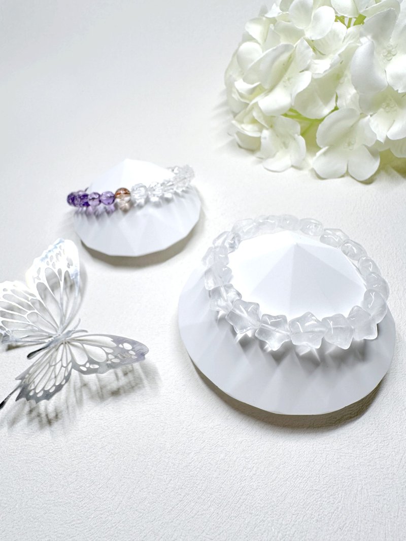 星形白水晶 Clear Quartz 手链 - 手链/手环 - 水晶 