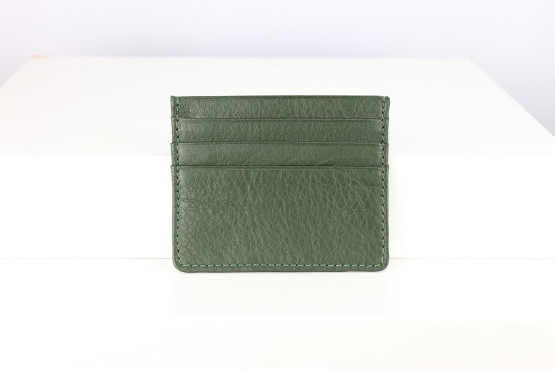 C006 Card Case Wallet - Forest Green - Genuine leather - 皮夹/钱包 - 真皮 绿色