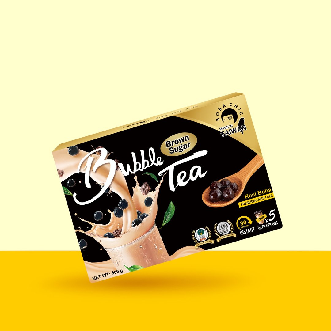 【DIY组合】黑糖珍珠奶茶(5入/盒) - 美食 - 其他材质 金色