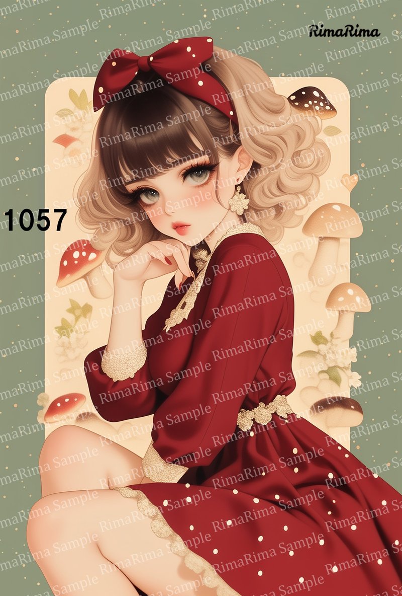 1057 原创贴纸 原创人物贴纸 贴纸 标签 りまりま RimaRima - 贴纸 - 纸 