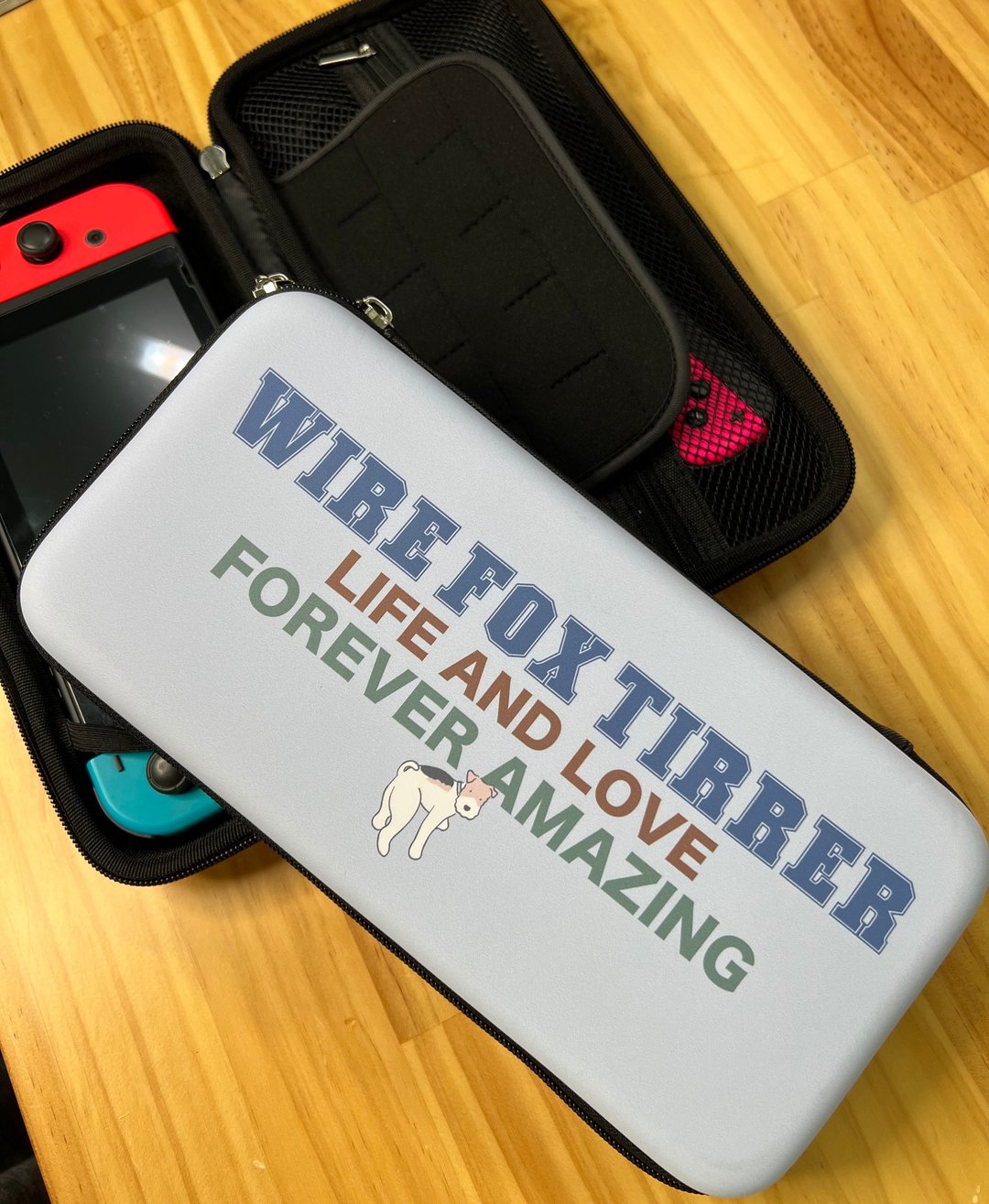 Wirefoxterrier 刚毛猎狐梗 switch收纳包 WFT款 蓝 - 侧背包/斜挎包 - 其他材质 蓝色