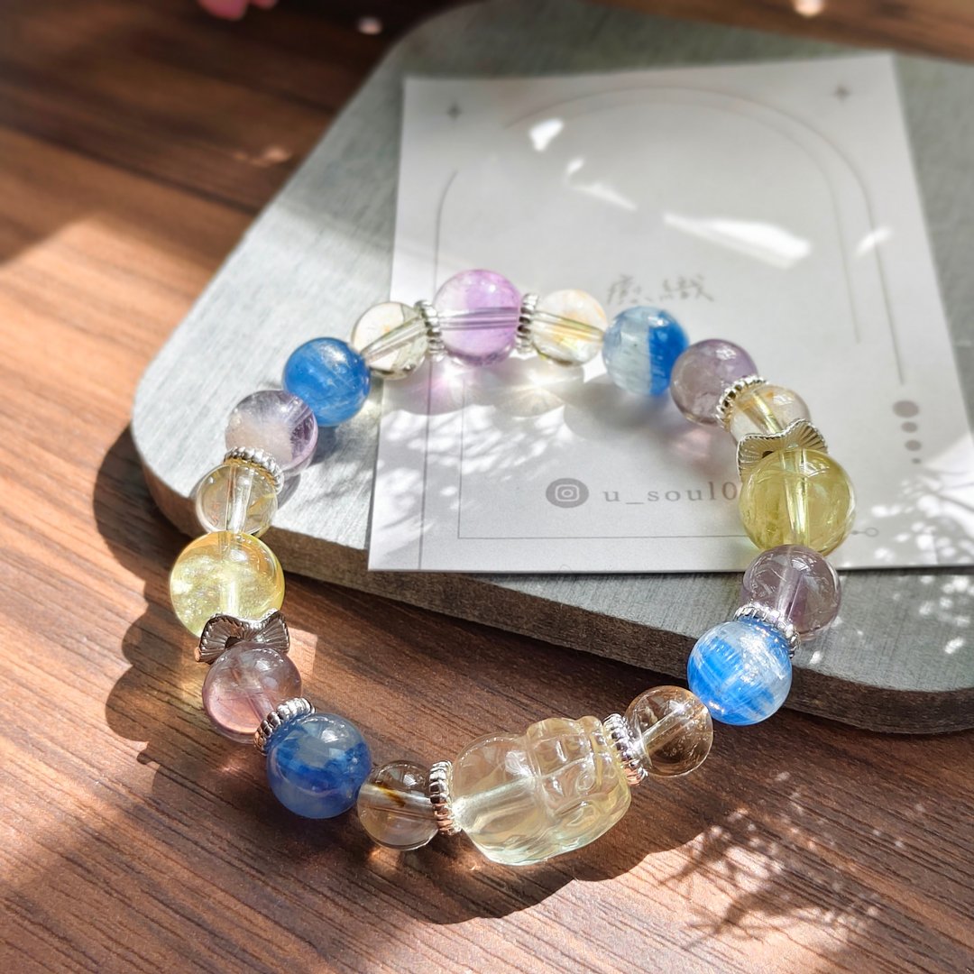 【定制化生命灵数水晶】水晶手链款~先私讯问问再下单喔 - 手链/手环 - 水晶 