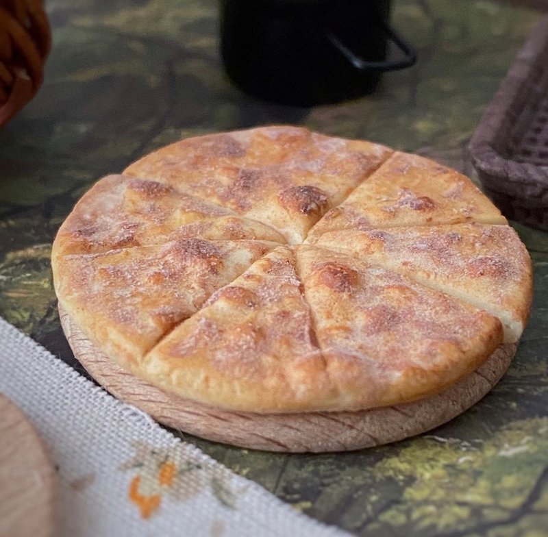 Miniature flatbread, khachapuri. TUTORIAL polymer clay. Mini foods. 教程. 微型. 微型糕点 - 数码影音创作 - 其他材质 