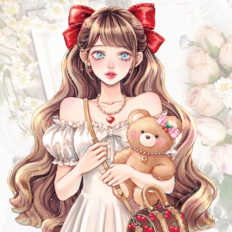 樱桃贴纸（4色） - 贴纸 - 纸 