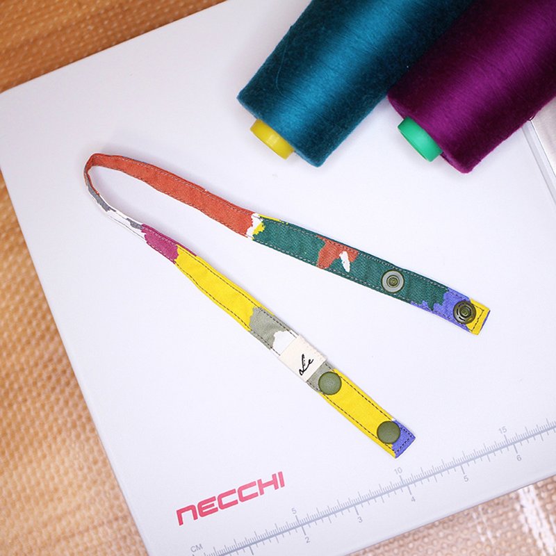 手工口罩挂带-乐情洋溢 可爱防疫防丢挂绳 幼稚园开学季 - 口罩 - 棉．麻 