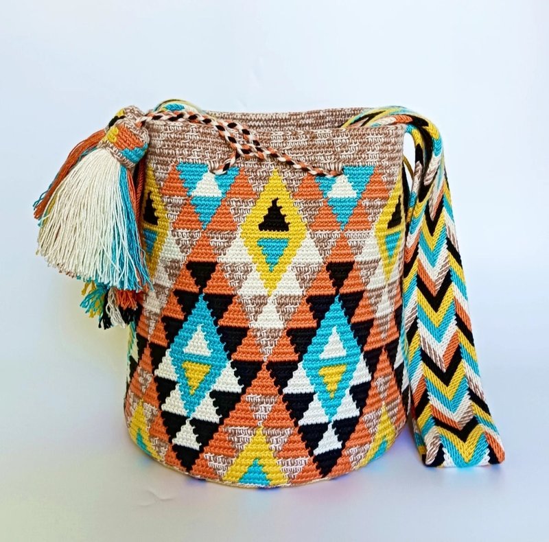 Wayuu 包款 M 尺寸，共 6 色 - 侧背包/斜挎包 - 棉．麻 