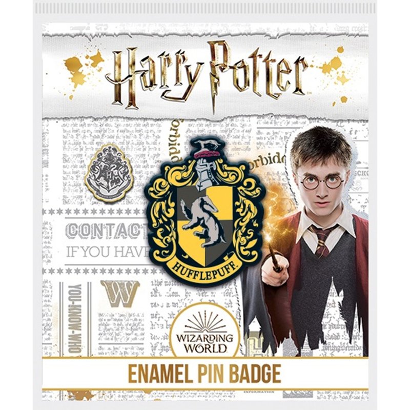 【哈利波特】赫夫帕夫 学院图腾 珐琅胸针/徽章 Harry Potter - 胸针 - 其他材质 黄色