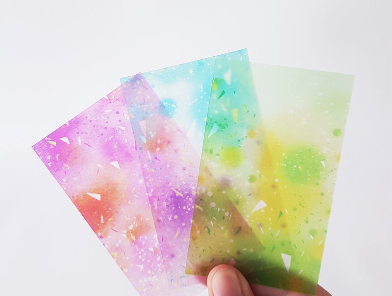 纸胶带分装片－三色渐层 - 纸胶带 - 纸 多色