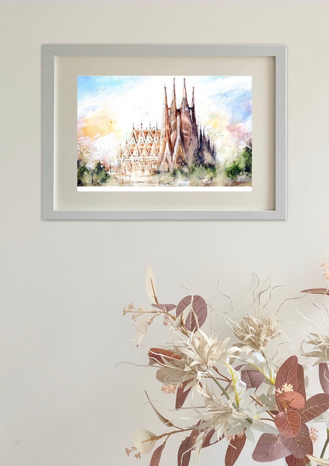 【西班牙复制画】圣家堂Sagrada Família/画家文少辉/关注本馆可 - 海报/装饰画/版画 - 纸 