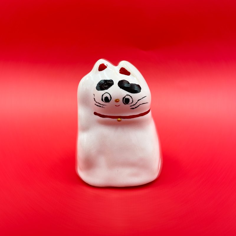 街头开运招财猫_mi-mi-mauh-mauh咪咪猫猫系列_#017 - 摆饰 - 陶 白色