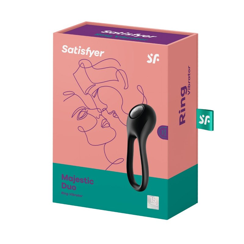 德国Satisfyer Majestic Duo 男士精力大环 - 情趣用品 - 硅胶 