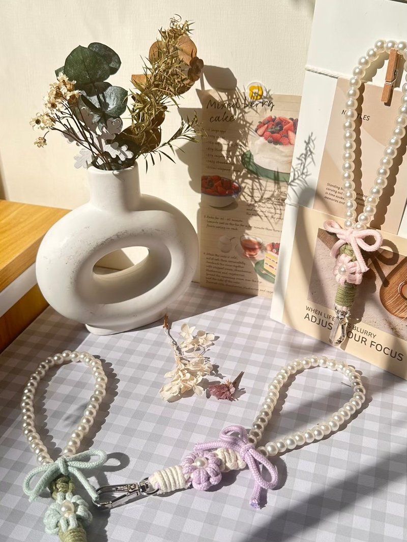 手机挂绳-珍珠系列 - 手机配件 - 其他材质 粉红色