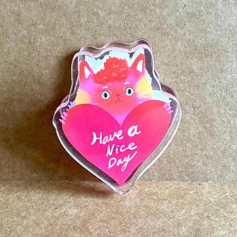 可爱亚克力文具夹系列 06 - 文件夹/资料夹 - 压克力 红色