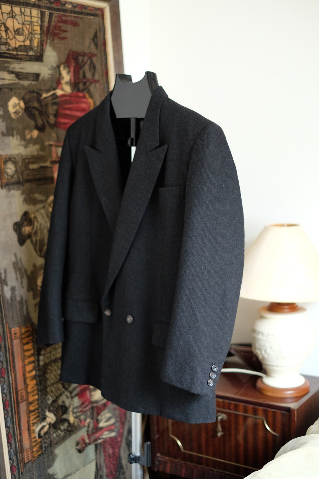 Rare Vintage Comme Des Garcons Homme Blazer - 男装西装外套 - 棉 黑色