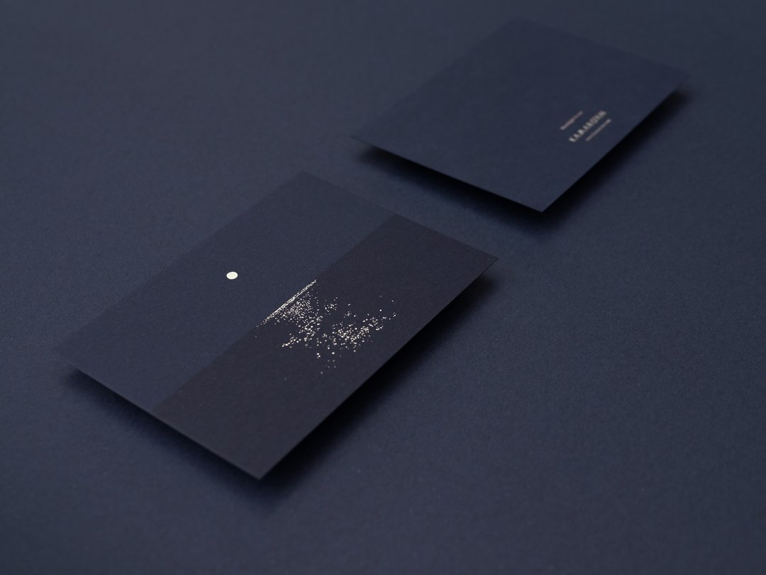 活动 | 月光海烫银明信片 Moonlight Ocean (购物赠礼/只送不卖) - 卡片/明信片 - 纸 蓝色