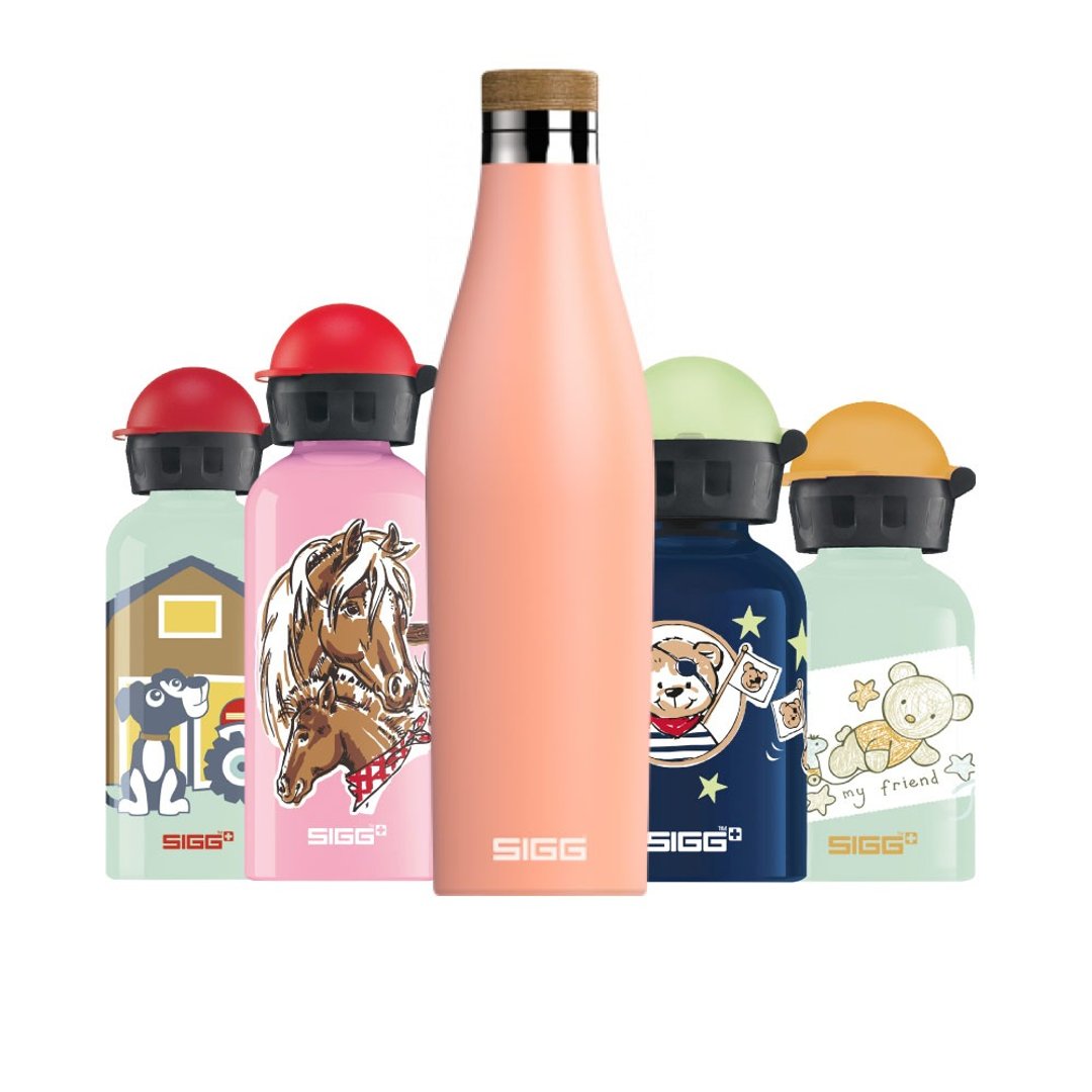 【SIGG 轻奢保温福袋】纤体竹盖保温瓶 + 儿童水壶+Sunart 马克杯 - 保温瓶/保温杯 - 不锈钢 多色