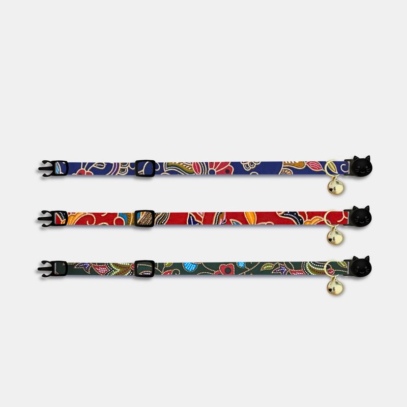 简约手工定制猫项圈 | Basic Traditional Batik Collection - 项圈/牵绳 - 棉 多色
