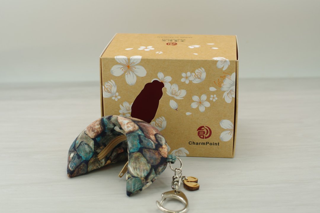 【幸运签饼-石来运转】直径6.5厘米/磁铁开合/有放纸条/MIT - 零钱包 - 棉 