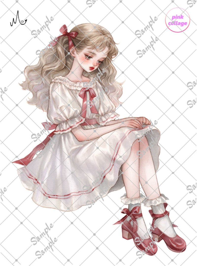 原创角色贴纸限量粉红系列，至9月10日 - 贴纸 - 纸 