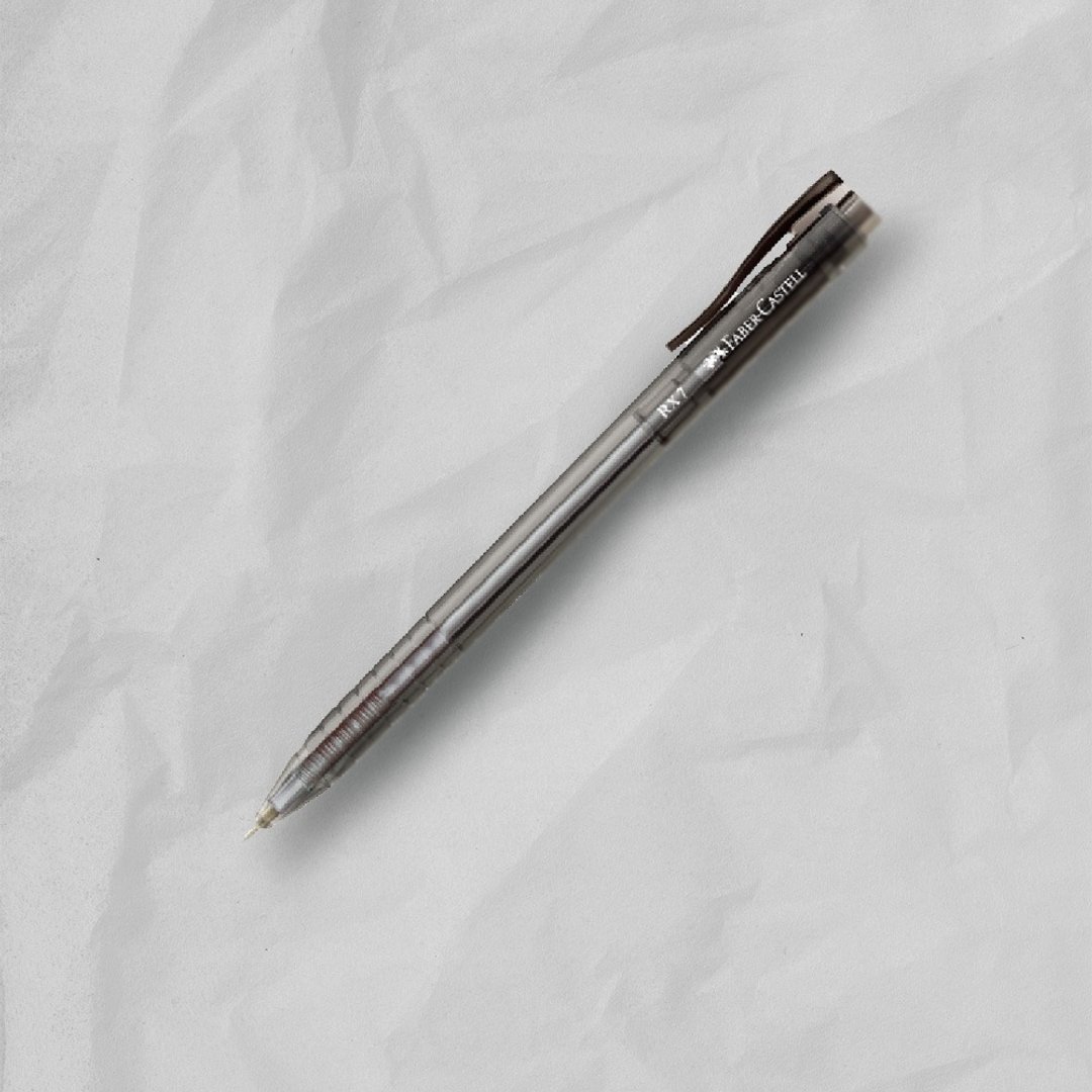 Faber-Castell RX-5 0.7mm 酷溜原子笔-黑一盒(原厂正货) - 圆珠笔/中性笔 - 其他材质 黑色