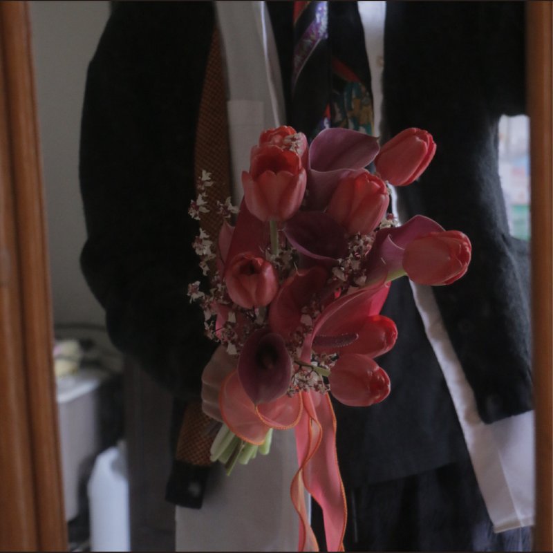 【暖红新娘捧花】婚礼。捧花。新娘捧花。婚礼捧花 I 可自取 - 植栽/盆栽 - 植物．花 红色