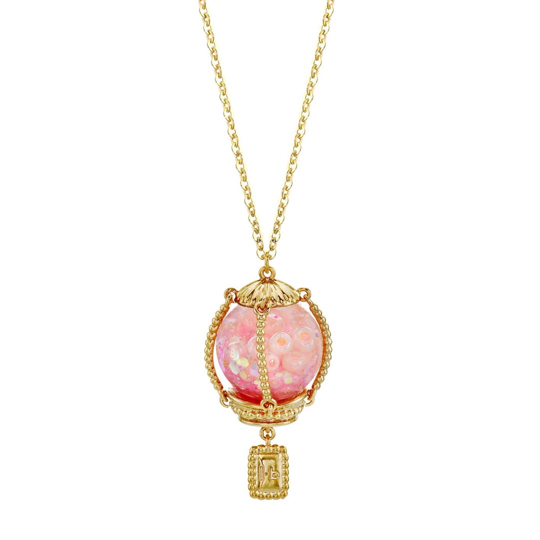 Balloon Snowball Necklace - 项链 - 玻璃 