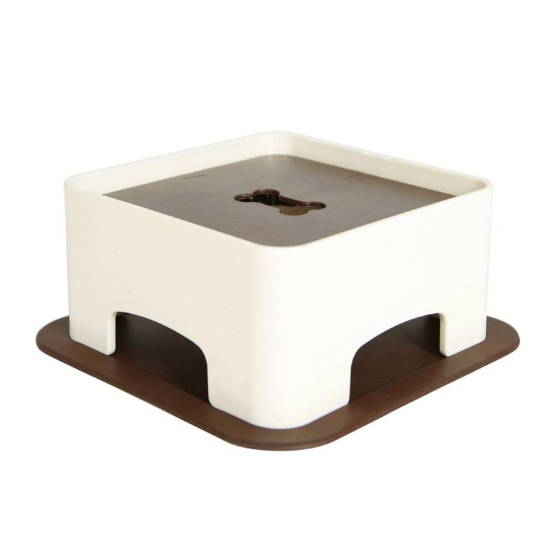 HARIO 狗狗专用小餐桌/PTS-WT-CBR - 碗/碗架 - 树脂 咖啡色