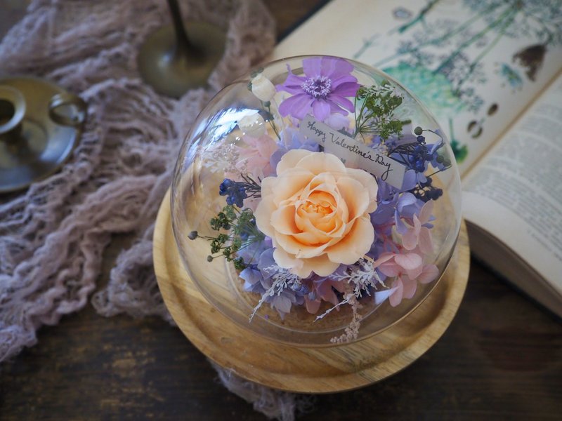 【玻璃球盅】永生花艺课程－自选花色 - 植栽 - 植物．花 