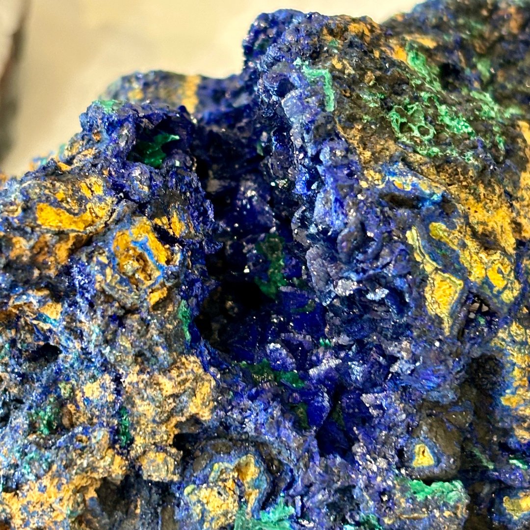 蓝铜矿 眉心辆 脉轮 净化 原矿 原石 能量水晶 摆设 风水 - 摆饰 - 水晶 蓝色