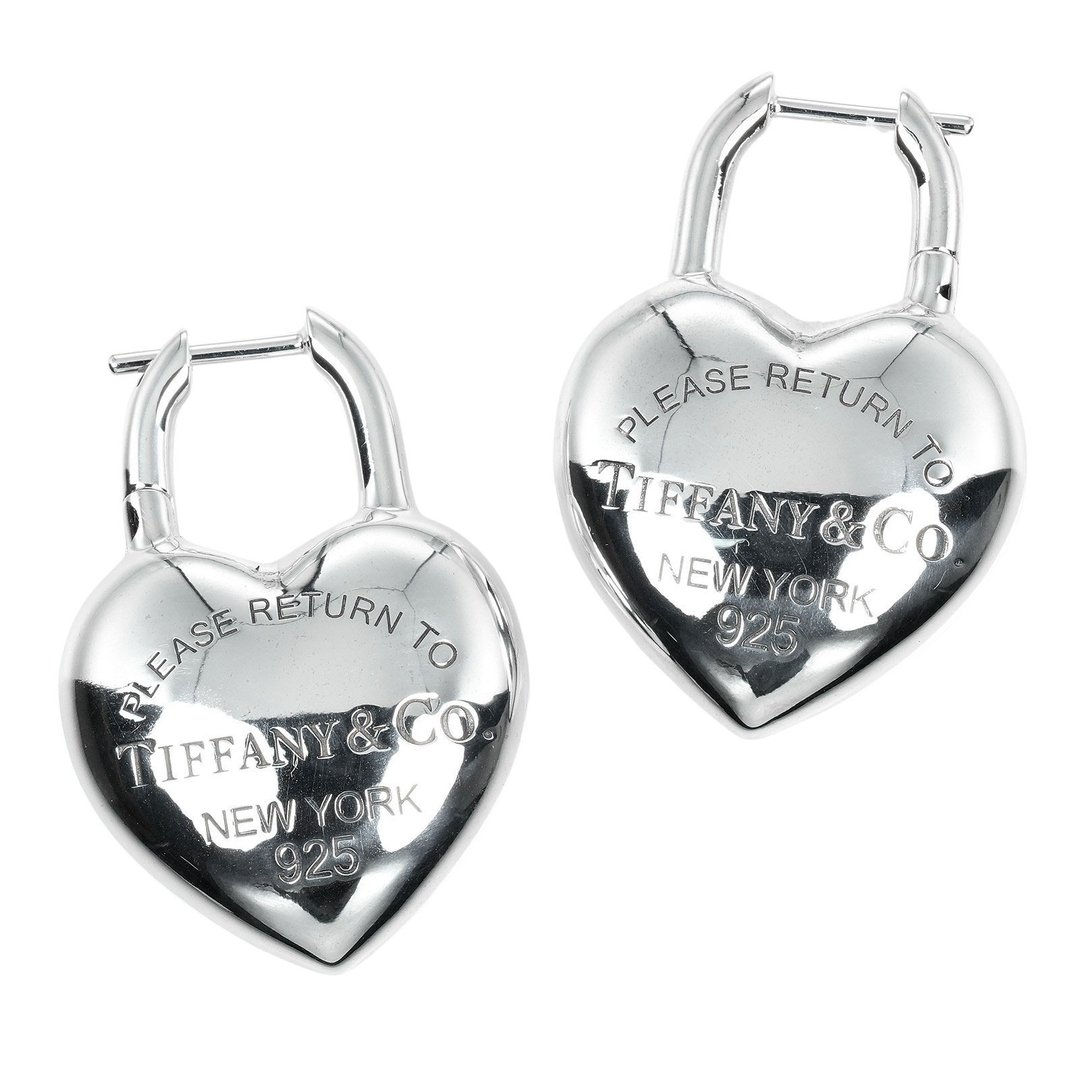 【日本直送】蒂芙尼 Return to Tiffany 经典爱心 耳环 TIFFANY&Co. 银 925 约 21.82g【二手】A 级 - 耳环/耳夹 - 银 银色