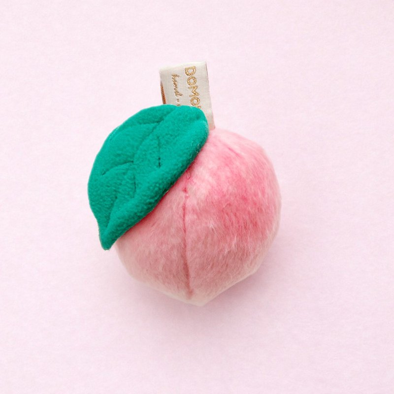 水蜜桃 手摇铃/奶嘴链/水蜜桃宝宝 - 玩具/玩偶 - 棉．麻 粉红色