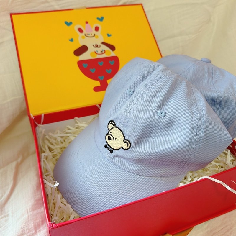 JiaoJiao脚郊_亲子家庭老帽礼盒(一组两顶) - 婴儿帽/发带 - 棉．麻 