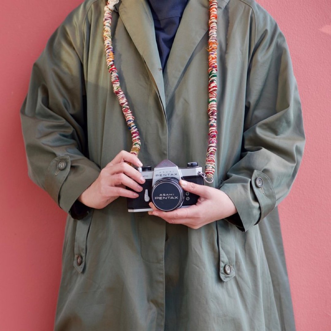 About 110cm/native camera strap/double ring - 挂绳/吊绳 - 丝．绢 多色