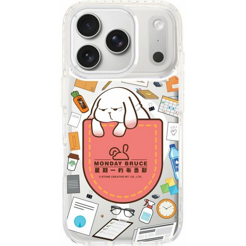星期一 Bruce 繁忙办公室 iPhone17 Pro Max 透明/磁吸磁换式手机 - 手机壳/手机套 - 塑料 多色