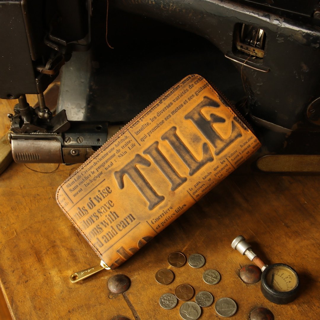 Made in Japan Cowhide brown purse made in JAPAN handmade leather wallet - 皮夹/钱包 - 真皮 咖啡色