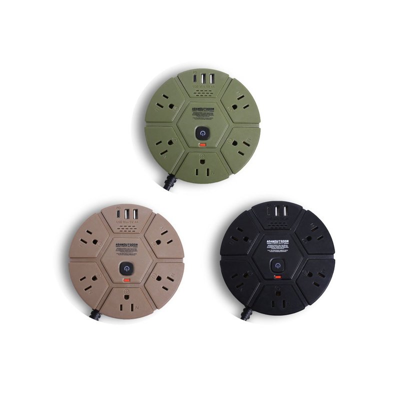 ADAMOUTDOOR 5座PD延长线1.8M (3色可选) - 其他 - 塑料 多色