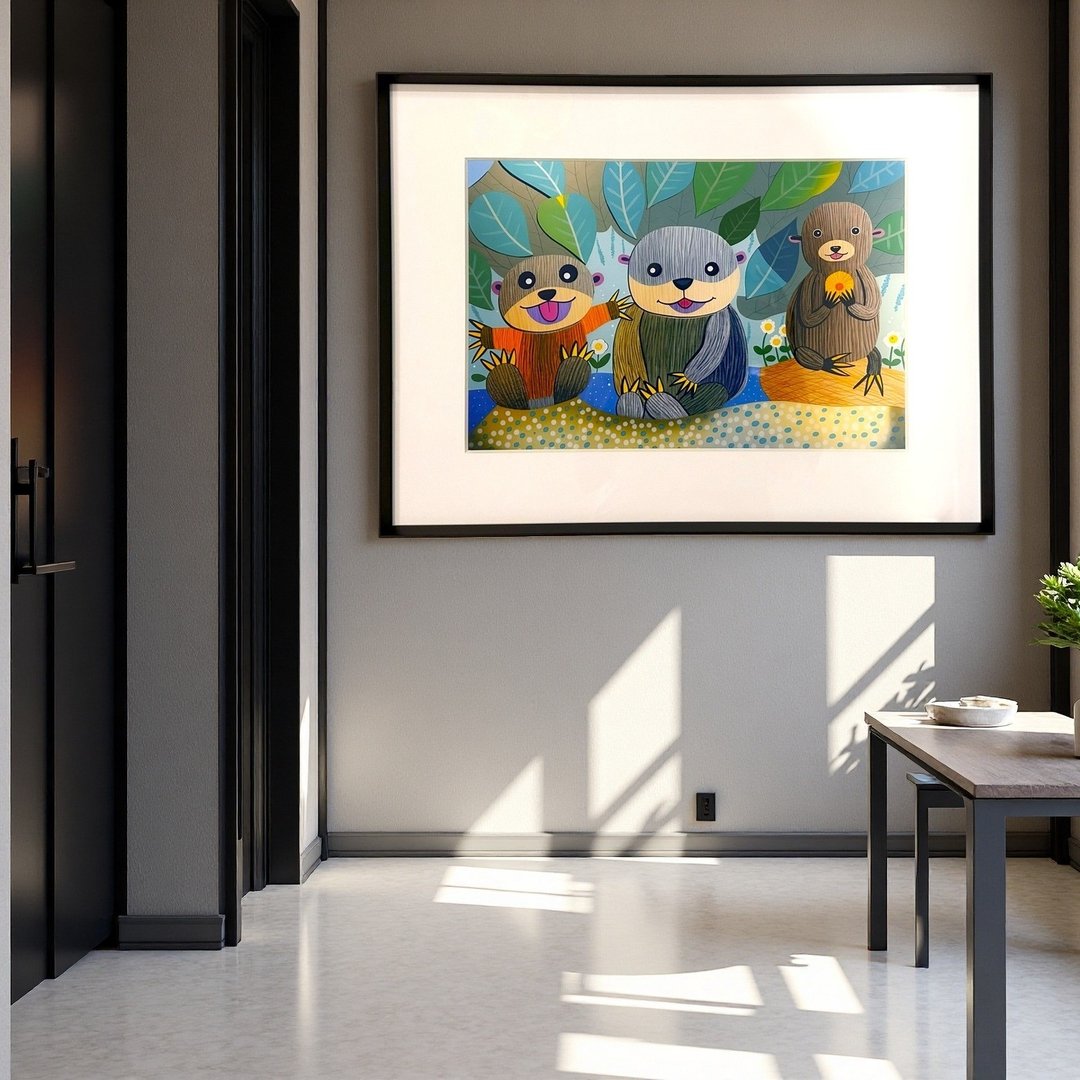 獭意好时光 艺术微喷装饰挂画 - 海报/装饰画/版画 - 纸 绿色