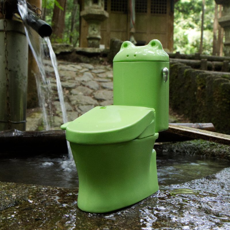 青蛙马桶 - 摆饰 - 塑料 绿色