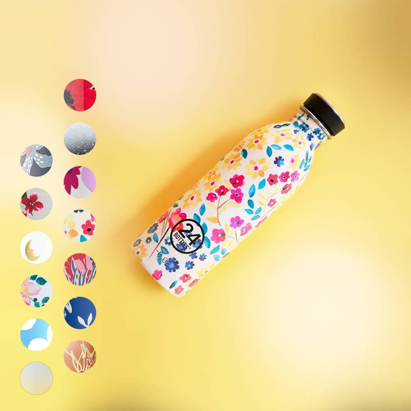 意大利 24Bottles 轻量冷水瓶 500ml / 花色系列 - 水瓶/水壶 - 不锈钢 多色