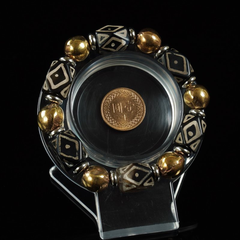 缅甸佛塔念珠型达隆咒珠.金刚4眼八角坛城珠手串 - 手链/手环 - 其他材质 