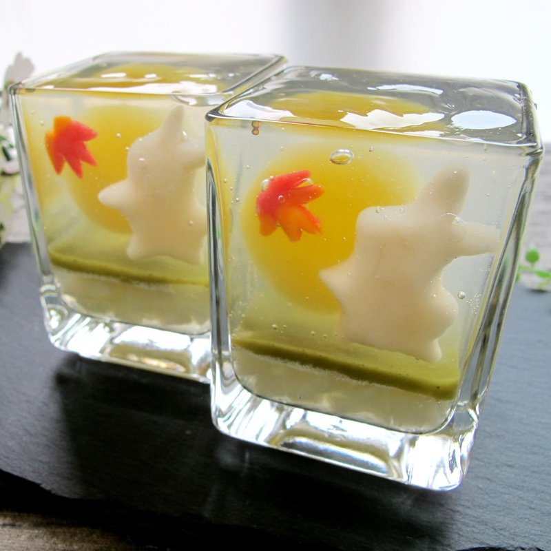 中秋限定-月见玉兔蜜桃芒果冻 - 蛋糕/甜点 - 新鲜食材 