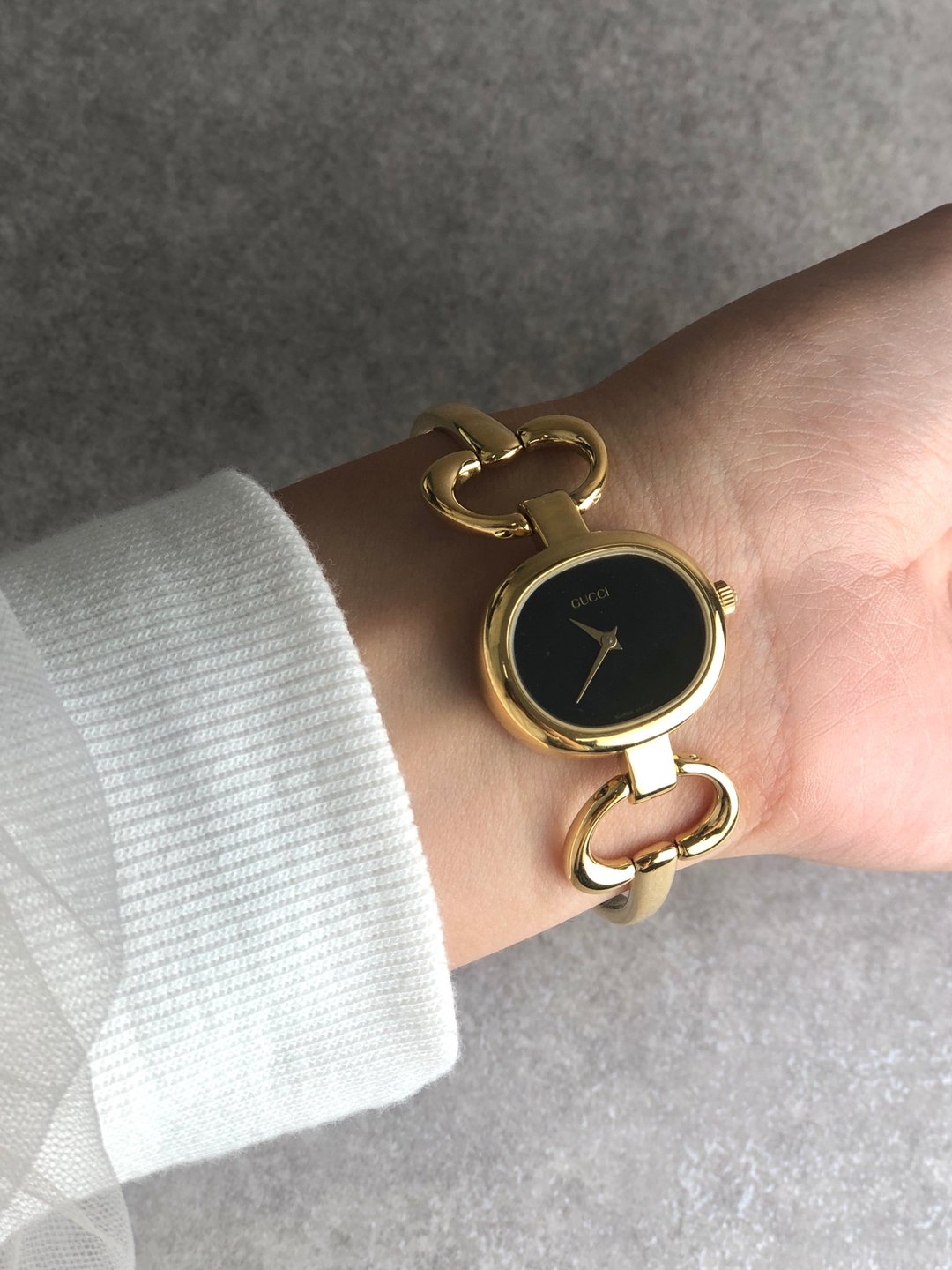 【 日本直送 名牌中古包 】GUCCI 古驰 手表 金色 不锈钢 石英 1600 vintage 古董 2iuhts - 女表 - 不锈钢 金色